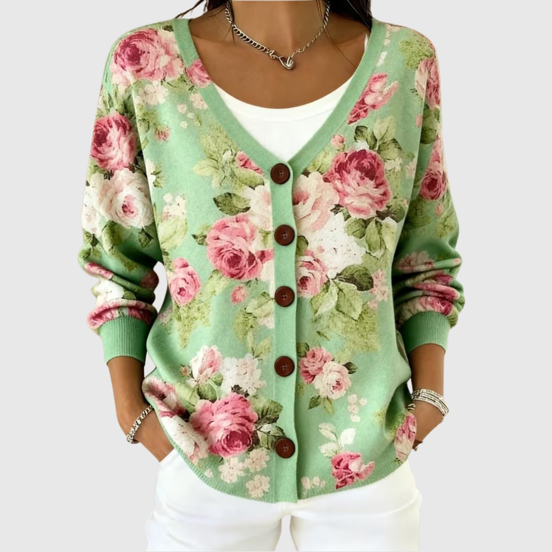 Olga | Knitted Jacket with Buttons