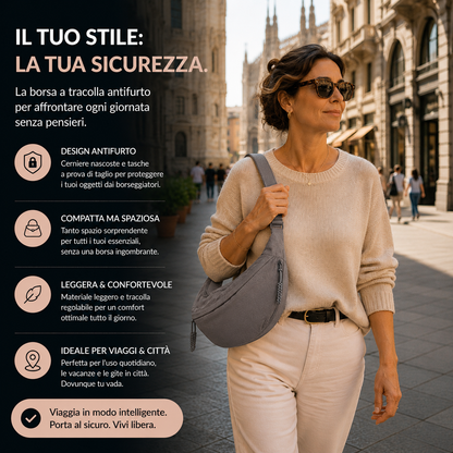 Chiara | Grey Shoulder Bag