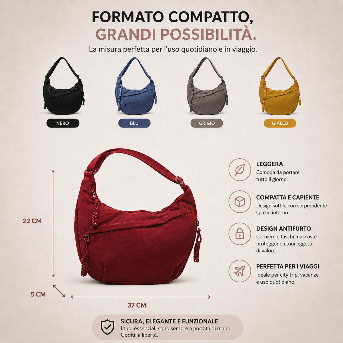 Mara | Blue Shoulder Bag