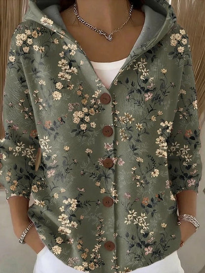 Opal | Artful Hooded Shirt