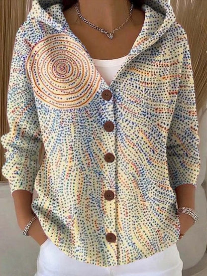 Opal | Artful Hooded Shirt